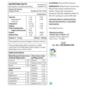 Avvatar WHEY PROTEIN | 1Kg | Belgian Chocolate Flavour | 24g Protein | 29 Servings | Isolate & Concentrate Blend - Image 4
