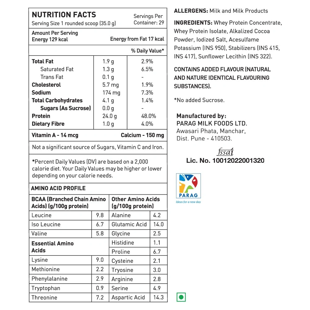 Avvatar WHEY PROTEIN | 1Kg | Belgian Chocolate Flavour | 24g Protein | 29 Servings | Isolate & Concentrate Blend - Image 4