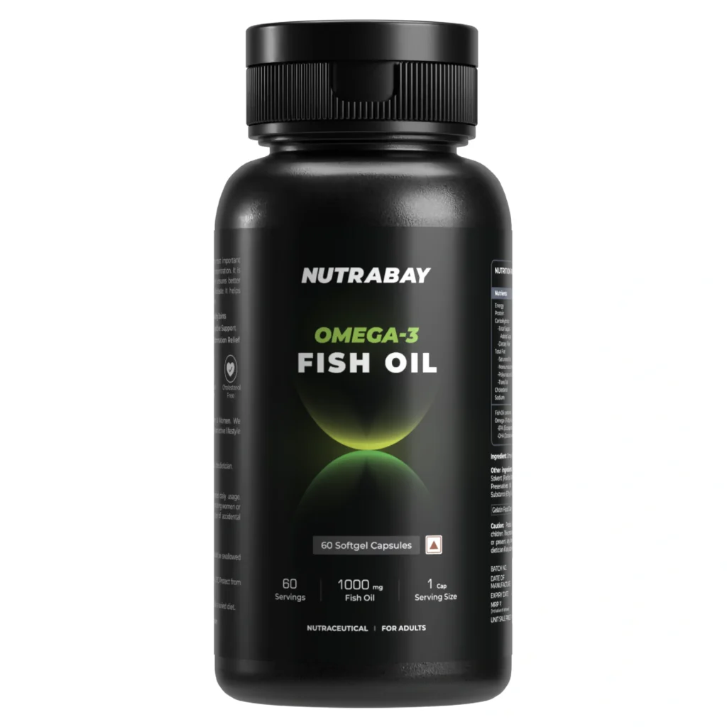 nutrabay Fish Oil Omega 3 - 1000mg - 60 Caps
