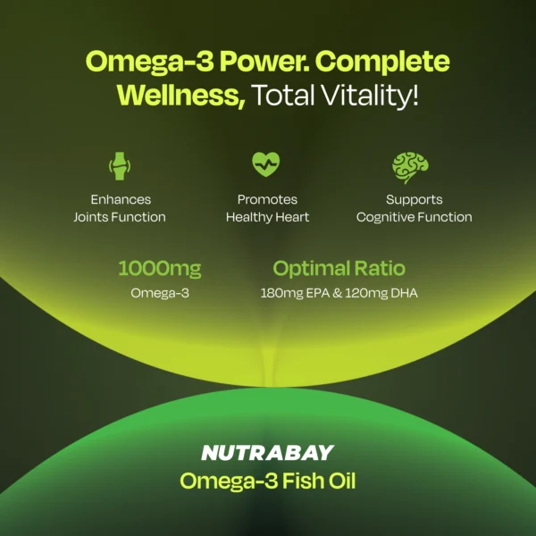 Nutrabay Fish Oil Omega 3 - 1000mg - 60 Caps