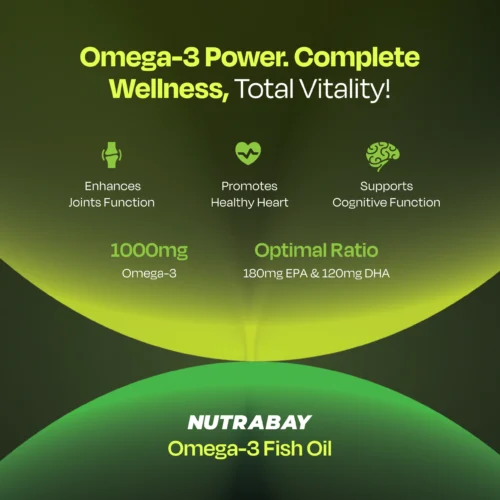Nutrabay Fish Oil Omega 3 - 1000mg - 60 Caps - Image 4
